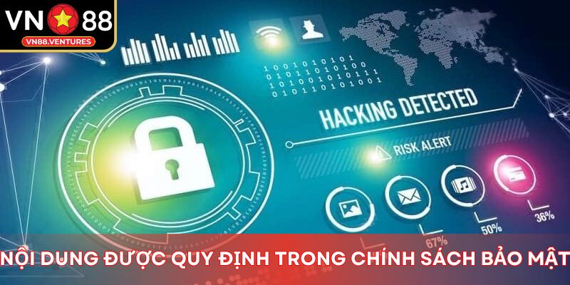 Nội dung được quy định trong chính sách bảo mật Nội dung được quy định trong chính sách bảo mật